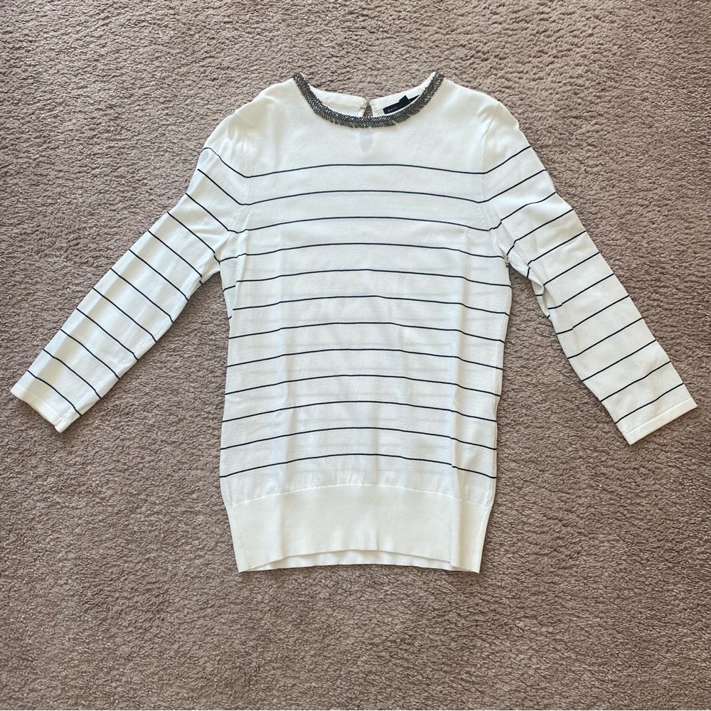 White House Black market medium striped sweater. Great condition
